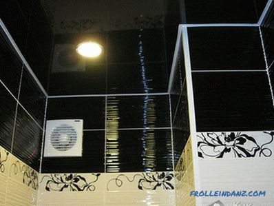 Projekt sufitów napinanych w łazience
