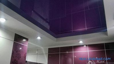 Projekt sufitów napinanych w łazience