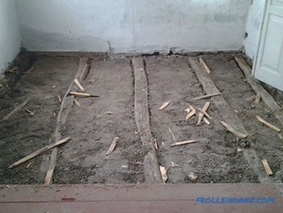 Drewniana podłoga na ziemi własnymi rękami: proces instalacji