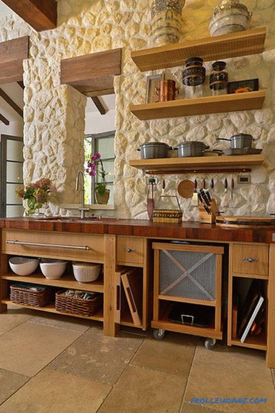 Kamień we wnętrzu kuchni - pomysł wykończenia kuchni dekoracyjnym kamieniem