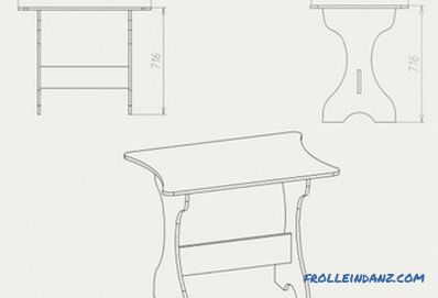 Stół kuchenny do samodzielnego montażu - instrukcje wykonania, rysunki i schematy montażu (wideo)