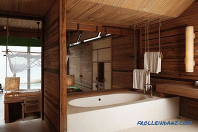 Drewniany sufit w łazience zrób to sam