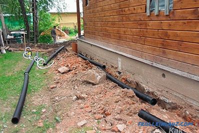 Odwodnienie fundamentu własnymi rękami - jak zabezpieczyć fundament za pomocą drenażu