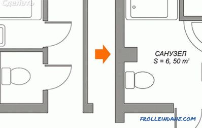 Łączenie łazienki i toalety - jak zrobić przebudowę (+ zdjęcie)