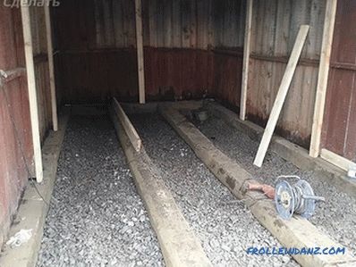 Jak zrobić drewnianą podłogę w garażu własnymi rękami