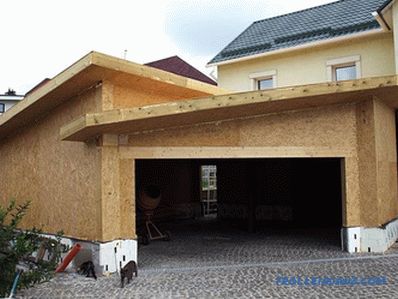 Drewniany garaż zrób to sam - jak zrobić + schematy, zdjęcie