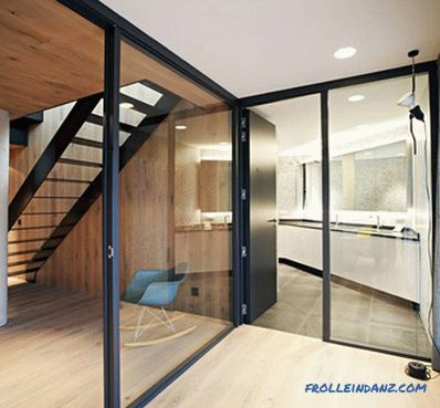 Szklane ścianki działowe w mieszkaniu - wnętrze mieszkania (+ zdjęcia)