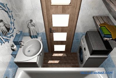 Małe wnętrze łazienki - projekt łazienki